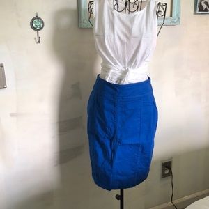Cobalt blue pencil skirt EUC